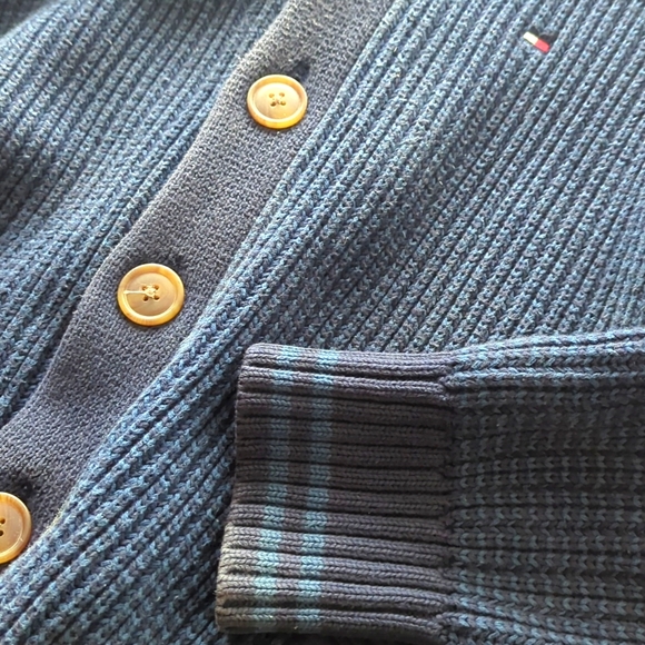 Tommy Hilfiger Blue Button Cardigan US Medium - Picture 8 of 9